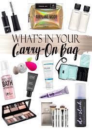 what s in your carry on blushing noir