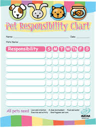 Pet Responsibility Chart Imom