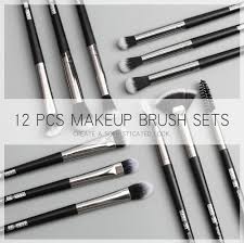 12pcs professional makeup brush set for