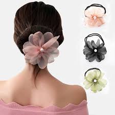 Messy side bun with a headband. Flowers Woman Donuts Twist Headband Magic Hair Bun Maker Diy Hairstyle French Tool Hair Accessories Sweet Ribbon Buy At The Price Of 0 79 In Aliexpress Com Imall Com