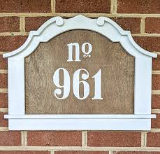 charming diy house number sign