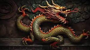 golden dragon chinese dragon wallpaper