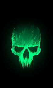 hd black green skull wallpapers peakpx