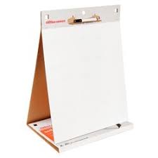 Pack Of 3 Self Adhesive Table Top Meeting Flip Charts 604 X