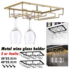 hanging wine glass cup rack shelf