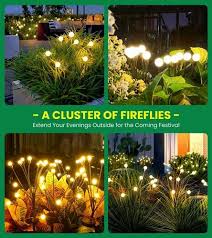 Plastic Solar Garden Firefly Lights