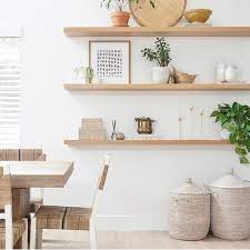 White Oak Floating Shelves Custom