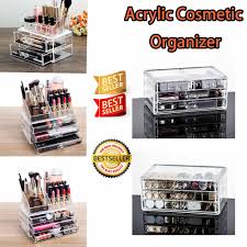 acrylic cosmetic make up organiser with