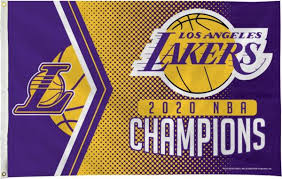 Show your support with lakers nba finals champions apparel as well as lakers locker find the newest player merchandise in a wide range of sizes so you and your fellow fans can represent your favorite basketball team in authentic nba style. Rico 2020 Nba Champions Los Angeles Lakers 3 X 5 Banner Flag Dick S Sporting Goods