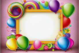free birthday frame background