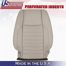 Perforated Leather Seat Cover Gray