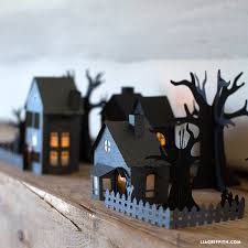 3d Paper Haunted Village For Halloween Lia Griffith