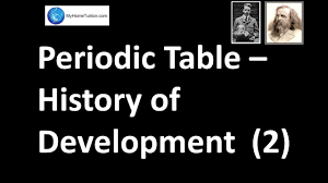 periodic table history of development