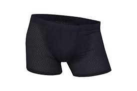 Azaza Mens Coolon Padded Butt Boxer Brief Hip Up Underwear