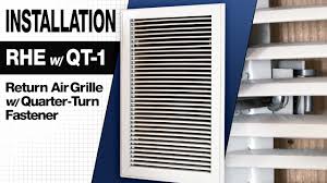 rhe return air grille installation