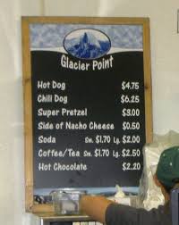 interior glacier point snack stand