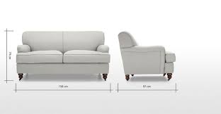 Orson 2 Seater Sofa Chic Grey Made