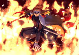 Download the background for free. Demon Slayer Rengoku Wallpapers Top Free Demon Slayer Rengoku Backgrounds Wallpaperaccess