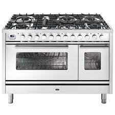 Coarse particles such as salt or sand between cooktop and utensils can cause scratches. P127dwe3 120cm Professionalplus Freestanding Cooker With Double Oven And 7 Gas Burners Includes 2 Wok Burner Stainless Steel Colour Options Available In Store Spartan Electrical