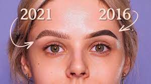 2016 vs 2021 brow tutorial you