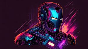 iron man marvel comics digital art