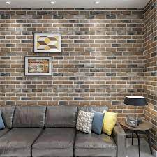 Art3dwallpanels Brown 27 5 In X 27 5 In Faux Brick 3d Wall Panels L And Stick Foam Wallpaper For Interior Wall 52 5 Sq Ft Case