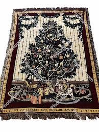 christmas tree blanket throw tapestry