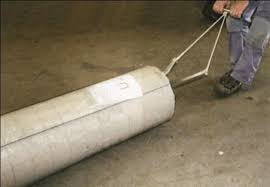carpet roll pulling device