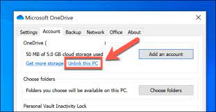 disable onedrive on your windows 10 pc