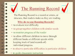 Running Records Mrs Judy Araujo Reading Specialistmrs