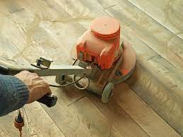 wood floor buffing and staining
