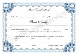Sample Stock Certificate Template Highendflavors Co