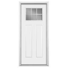 masonite durable white steel entry door