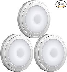 Soaiy Touch Light Battery Powered Ultra Thin Touch Sensor Led Cabinet Lights Bedroom Magnet Stick On Closet Light Led Tap Night Lights For Kitchen Stairs Bar Pack Of 3 Amazon Com