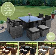 Rattan Wicker Cube Sets Furniture Sets