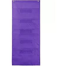 File Folder Storage Purple Pocket Chart