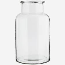 Giant Clear Glass Jar Large Stem Bud