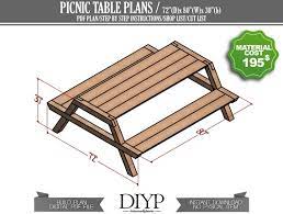 Picnic Table Plans Diy Picnic Table