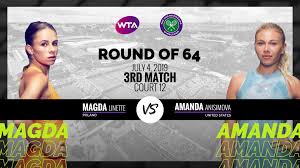 Amanda anisimova vs magda linette. Wta Wimbledon Day 4 Anisimova V Linette Preview Facebook