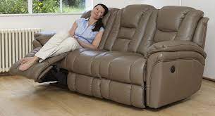 3 seater electric double recliner sofa