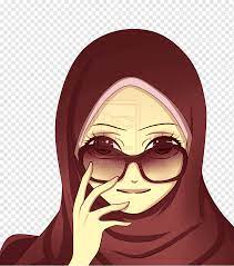 Cartoon Islam Hijab Drawing, Islam, comics, face, manga png | PNGWing