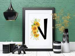 Monogram Letter N Design Embellished