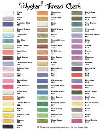 Polystar Thread Color Chart Related Keywords Suggestions