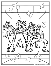 26 dancing coloring pages free pdf