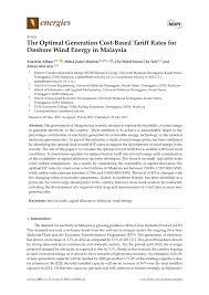 Malaysia individual income tax rates. Pdf The Optimal Generation Cost Based Tariff Rates For Onshore Wind Energy In Malaysia