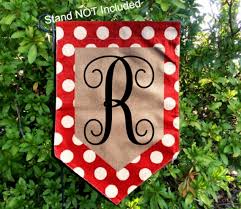 Personalized Garden Flag Red Dot Flag