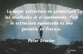 Peter Drucker: La mejor estructura no garanti