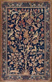 persian bijar blue vine rugs