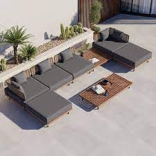 Rattan Outdoor Sectional Sofa Set