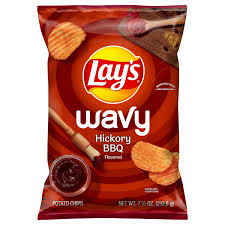 potato chips hickory bbq flavored